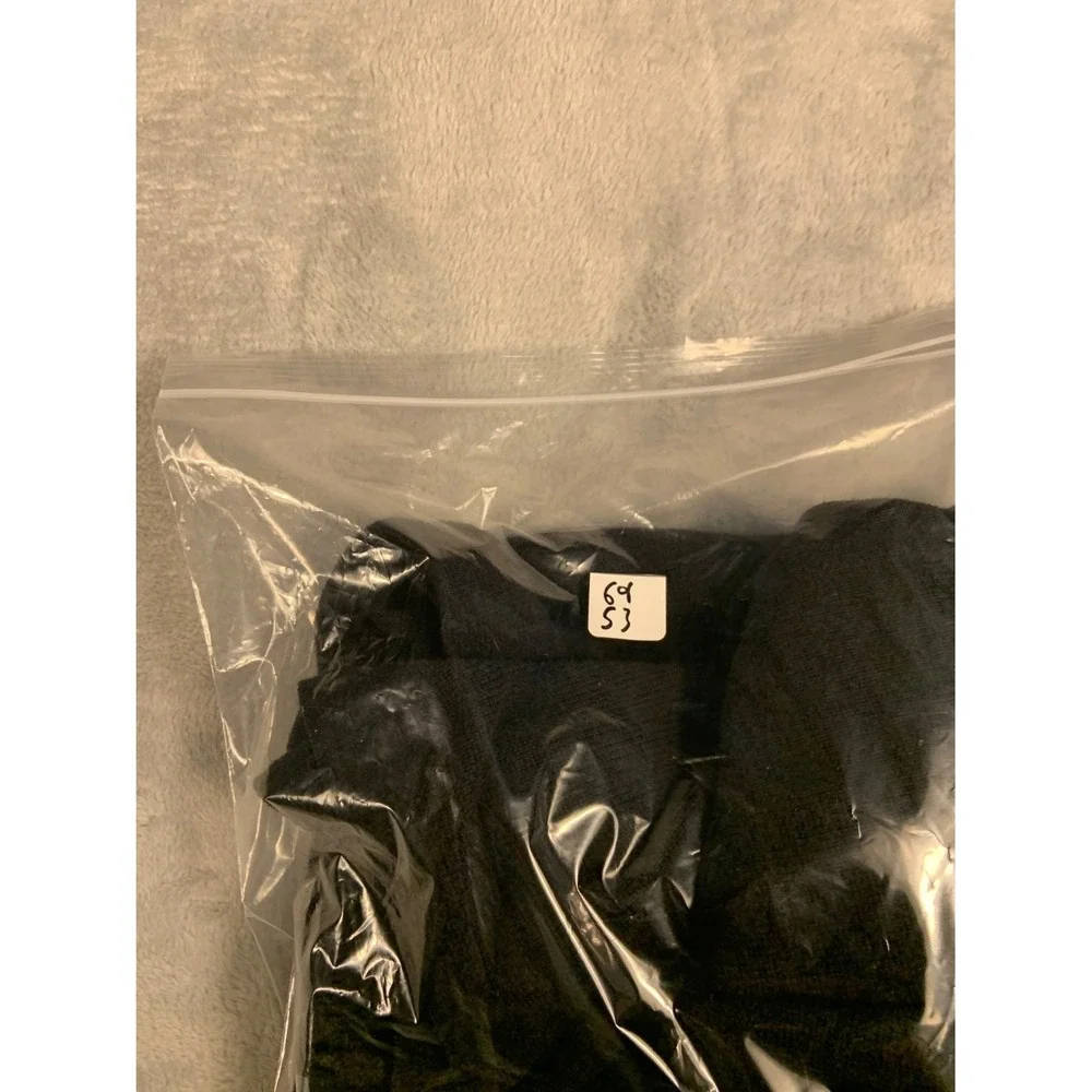 The North Face Sweater Mens L Black Quarter Zip Long Sleeve Embroidered